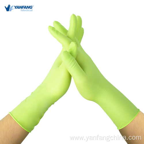 Industrial Orange 8mil Disposable Nitrile Gloves